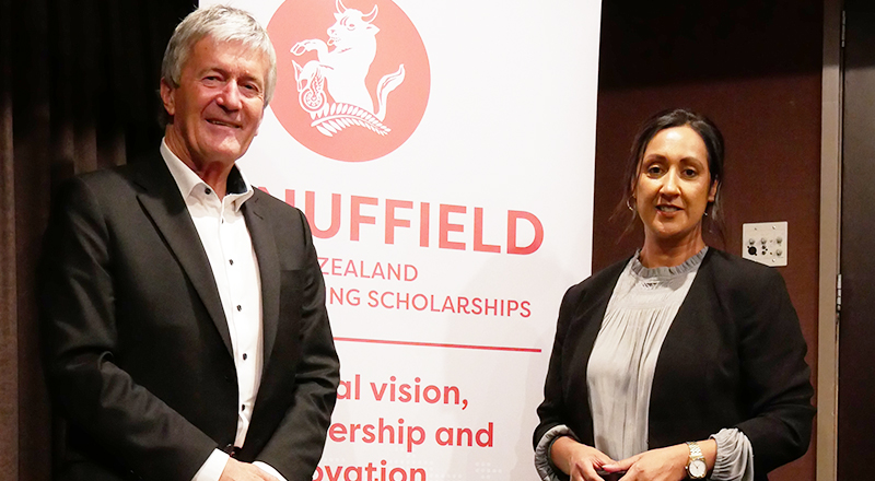 Parmindar Singh, 2022 Nuffield Scholar with Hon. Damien O'Connor